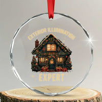 Funny Christmas Crystal Glass Ornament Exterior Illumination Expert Xmas Lights Home Decor TS02