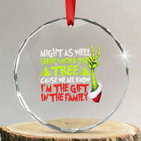 Funny Christmas Crystal Glass Ornament I'm The Gift Kids Pajamas Girls Boys - Wonder Print Shop
