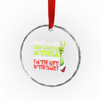 Funny Christmas Crystal Glass Ornament I'm The Gift Kids Pajamas Girls Boys - Wonder Print Shop