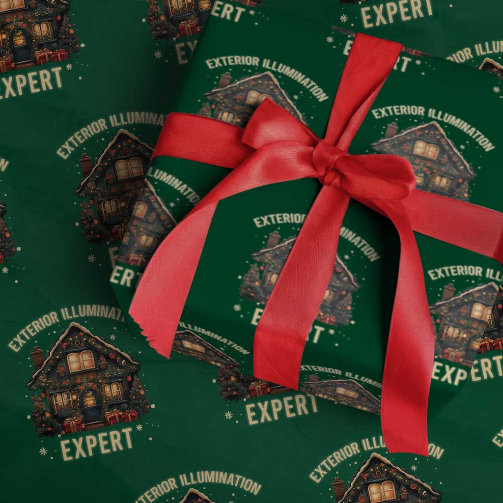 Funny Christmas Wrapping Paper Roll Exterior Illumination Expert Xmas Lights Home Decor