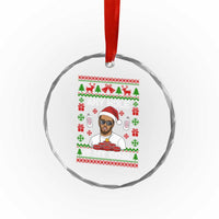 Funny Christmas Diddy Crystal Glass Ornament Embarrassing Any Hole is My Goal Dirty Ugly Xmas - Wonder Print Shop