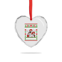 Funny Christmas Diddy Heart Crystal Glass Ornament Diddy Sees You When Youre Sleeping Dirty Ugly Xmas - Wonder Print Shop
