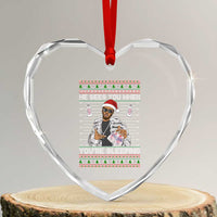 Funny Christmas Diddy Heart Crystal Glass Ornament Diddy Sees You When Youre Sleeping Ugly Xmas - Wonder Print Shop