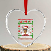 Funny Christmas Diddy Heart Crystal Glass Ornament Embarrassing Any Hole is My Goal Dirty Ugly Xmas - Wonder Print Shop