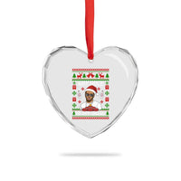 Funny Christmas Diddy Heart Crystal Glass Ornament Embarrassing Any Hole is My Goal Dirty Ugly Xmas - Wonder Print Shop