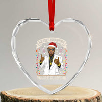 Funny Christmas Diddy Heart Crystal Glass Ornament He Sees You When Youre Sleeping Dirty Xmas Lights - Wonder Print Shop
