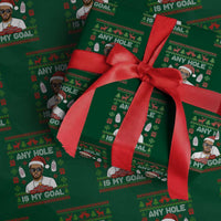 Funny Christmas Diddy Wrapping Paper Roll Embarrassing Any Hole is My Goal Dirty Ugly Xmas - Wonder Print Shop
