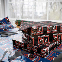 Funny Christmas Diddy Wrapping Paper Roll He Sees You When You Are Sleeping Baby Oil - Wonder Print Shop