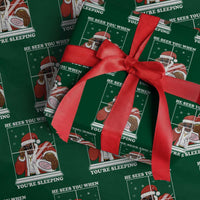 Funny Christmas Diddy Wrapping Paper Roll He Sees You When Youre Sleeping Dirty Ugly Xmas - Wonder Print Shop