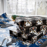 Funny Christmas Diddy Wrapping Paper Roll He Sees You When Youre Sleeping Dirty Xmas Lights - Wonder Print Shop