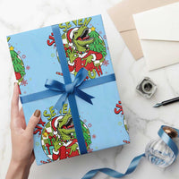 Funny Christmas Dinosaur Lover Gift Wrapping Paper Roll Trending Six Seven Bruh - Wonder Print Shop