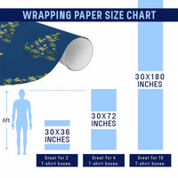 Funny Christmas Dinosaur Wrapping Paper Roll Dino Xmas Tree Rex Paleontologist - Wonder Print Shop