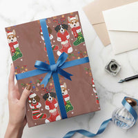 Funny Christmas Dog Owner Wrapping Paper Roll Socks Xmas Holiday - Wonder Print Shop