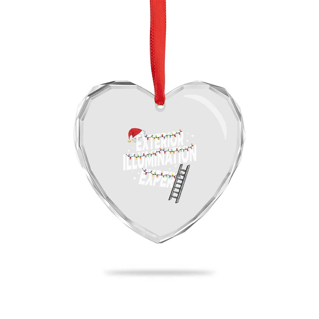 Funny Christmas Exterior Illumination Expert Heart Crystal Glass Ornament Xmas Lights Decorator - Wonder Print Shop