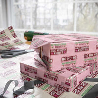 Funny Christmas Feminist Gift Wrapping Paper Roll Reproductive Rights Are Human Rights - Wonder Print Shop