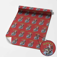 Funny Christmas Fishing Wrapping Paper Roll Merry Christbass Santa Xmas Tree - Wonder Print Shop