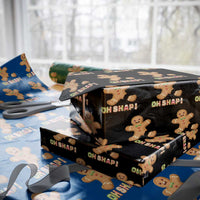 Funny Christmas Gingerbread Wrapping Paper Roll Oh Snap Cookie Baking - Wonder Print Shop