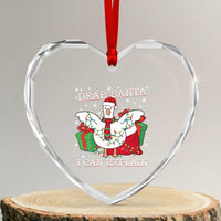 Funny Christmas Goose Heart Crystal Glass Ornament Dear Santa I Can Explain Cute Xmas Meme - Wonder Print Shop