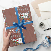 Funny Christmas Goose Wrapping Paper Roll Dear Santa Define Naughty Xmas Meme - Wonder Print Shop