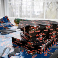 Funny Christmas Grilling Santa Wrapping Paper Roll Merry Grill-Mas BBQ - Wonder Print Shop