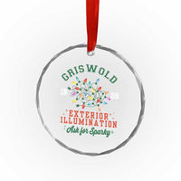 Funny Christmas Griswold Exterior Illumination Crystal Glass Ornament Ask For Sparky Xmas Movie - Wonder Print Shop