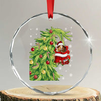 Funny Christmas Guinea In Green Hand Naughty Crystal Glass Ornament Cute Pet Lover Gift - Wonder Print Shop