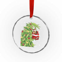 Funny Christmas Guinea In Green Hand Naughty Crystal Glass Ornament Cute Pet Lover Gift - Wonder Print Shop