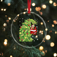 Funny Christmas Guinea In Green Hand Naughty Crystal Glass Ornament Cute Pet Lover Gift - Wonder Print Shop