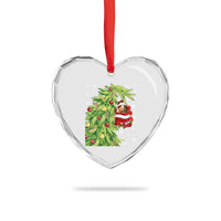 Funny Christmas Guinea In Green Hand Naughty Heart Crystal Glass Ornament Cute Pet Lover Gift - Wonder Print Shop