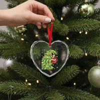 Funny Christmas Guinea In Green Hand Naughty Heart Crystal Glass Ornament Cute Pet Lover Gift - Wonder Print Shop