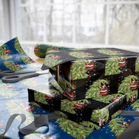 Funny Christmas Guinea In Green Hand Naughty Wrapping Paper Roll Cute Pet Lover Gift - Wonder Print Shop