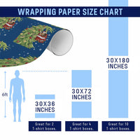 Funny Christmas Guinea In Green Hand Naughty Wrapping Paper Roll Cute Pet Lover Gift - Wonder Print Shop