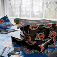 Funny Christmas Heavy Metal Wrapping Paper Roll Sleigher Xmas Pentagram Candy Cane - Wonder Print Shop