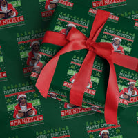 Funny Christmas Hip Hop Rap Gang Wrapping Paper Roll Merry Chrizzle Ma Nizzle Xmas Weed - Wonder Print Shop