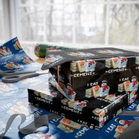 Funny Christmas I Eat Cement Wrapping Paper Roll Snowman Snow Cement Oddly Specific Dank Meme - Wonder Print Shop