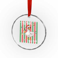 Funny Christmas In July Goose Crystal Glass Ornament Tis The Sea Sun
