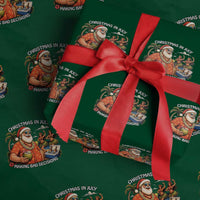 Funny Christmas in July Making Bad Decisions Wrapping Paper Roll Tropical Santa Hawaiian Summer Holiday Party