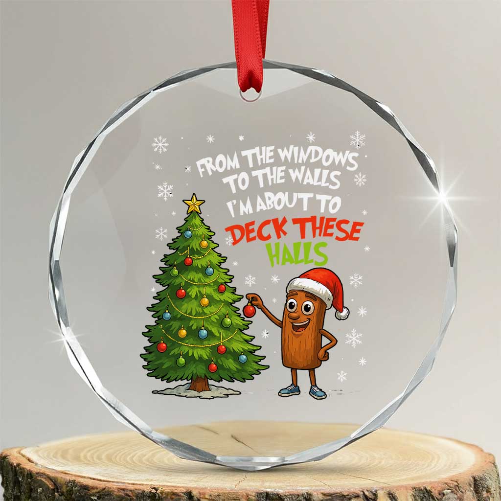 Funny Christmas Italian Brainrot Crystal Glass Ornament Funny Memes From The Windows to the Walls I'm About To - Wonder Print Shop