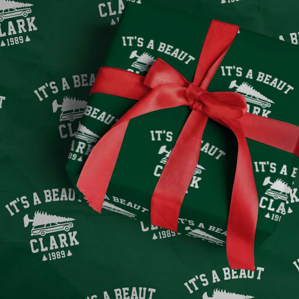 Funny Christmas It’s a Beaut Clark Wrapping Paper Roll Xmas Tree Disaster Griswold Family Holiday - Wonder Print Shop