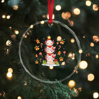 Funny Christmas Kawaii Axolotl Xmas Tree Crystal Glass Ornament - Wonder Print Shop