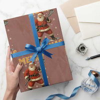 Funny Christmas Lacrosse Wrapping Paper Roll Merry Laxmas Santa Lax Player - Wonder Print Shop
