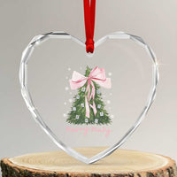 Funny Christmas Mahjong Heart Crystal Glass Ornament Merry Mahj Xmas Tree Gambling Chinese Game - Wonder Print Shop
