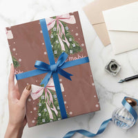 Funny Christmas Mahjong Wrapping Paper Roll Merry Mahj Xmas Tree Gambling Chinese Game - Wonder Print Shop