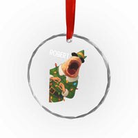 Funny Christmas Marcus The Worm Robert Xmas Elf Crystal Glass Ornament - Wonder Print Shop