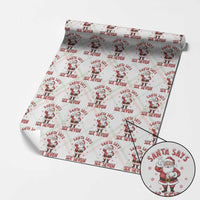 Funny Christmas Meme Gift Wrapping Paper Roll Santa Says Six Seven - Wonder Print Shop