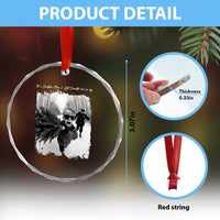 Funny Christmas Movie Crystal Glass Ornament Funny Kevin Home Xmas Meme Alone - Wonder Print Shop