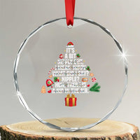 Funny Christmas Movie Crystal Glass Ornament Its A Bit Nipply Out Nipply Out Xmas Vacation Holiday - Wonder Print Shop