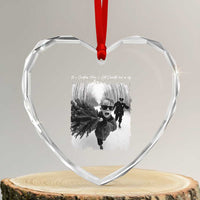 Funny Christmas Movie Heart Crystal Glass Ornament Funny Kevin Home Xmas Meme Alone - Wonder Print Shop