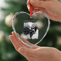 Funny Christmas Movie Heart Crystal Glass Ornament Funny Kevin Home Xmas Meme Alone - Wonder Print Shop