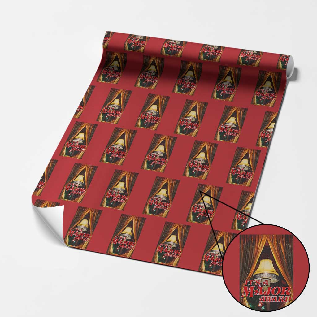 Funny Christmas Movie It Is A Major Award Wrapping Paper Roll Italian Leg Lamp - Wonder Print Shop